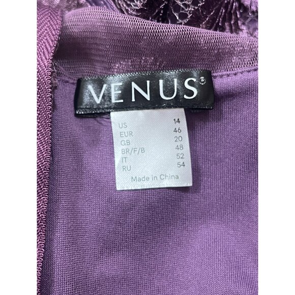 Venus Y2K Crochet Camisole Top Womens 14 Purple Applicaque Whimisgoth Fairy Glam - Picture 3 of 5